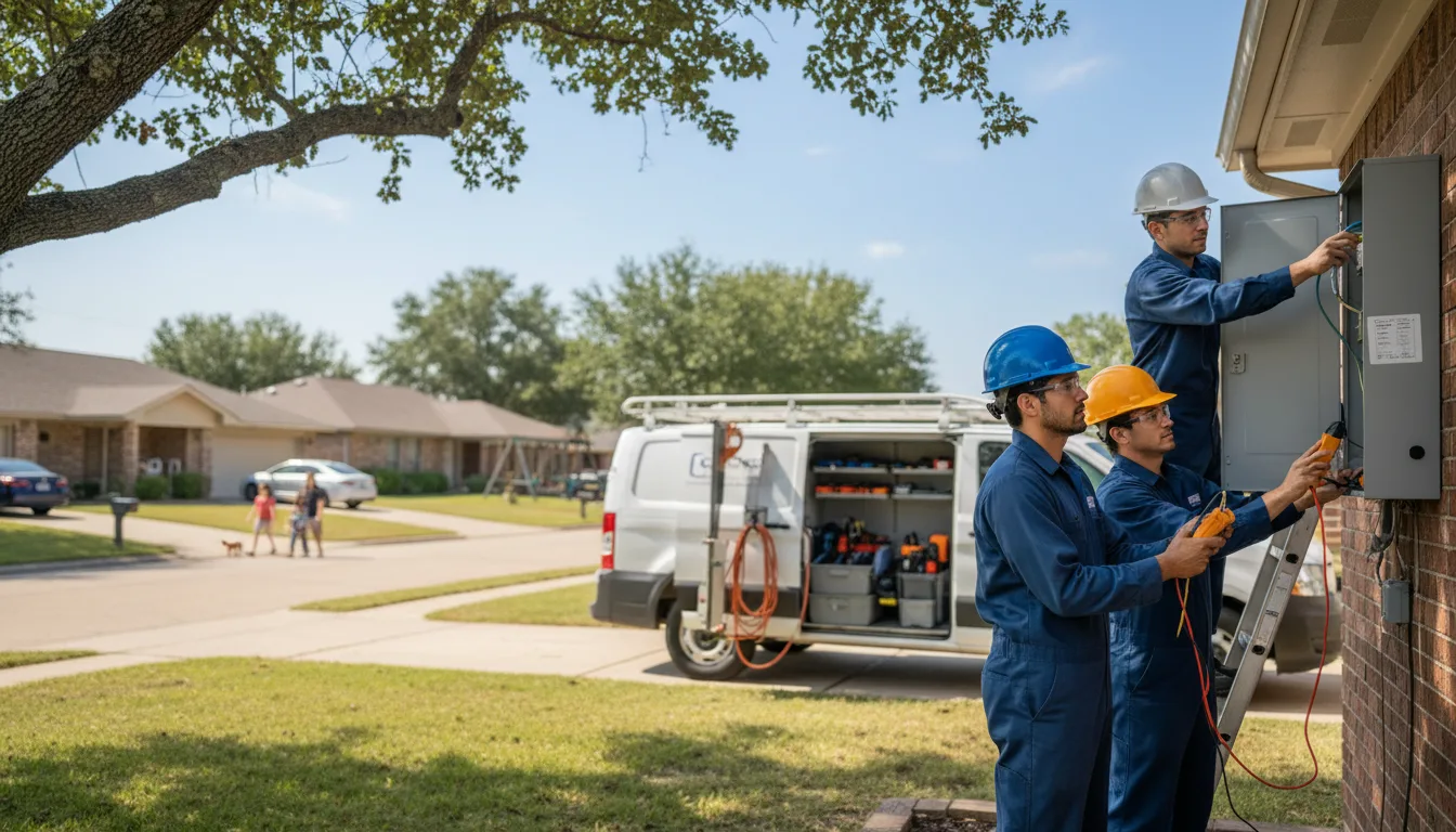 Certified electrician providing emergency electrical services in Santa Rosa, TX
